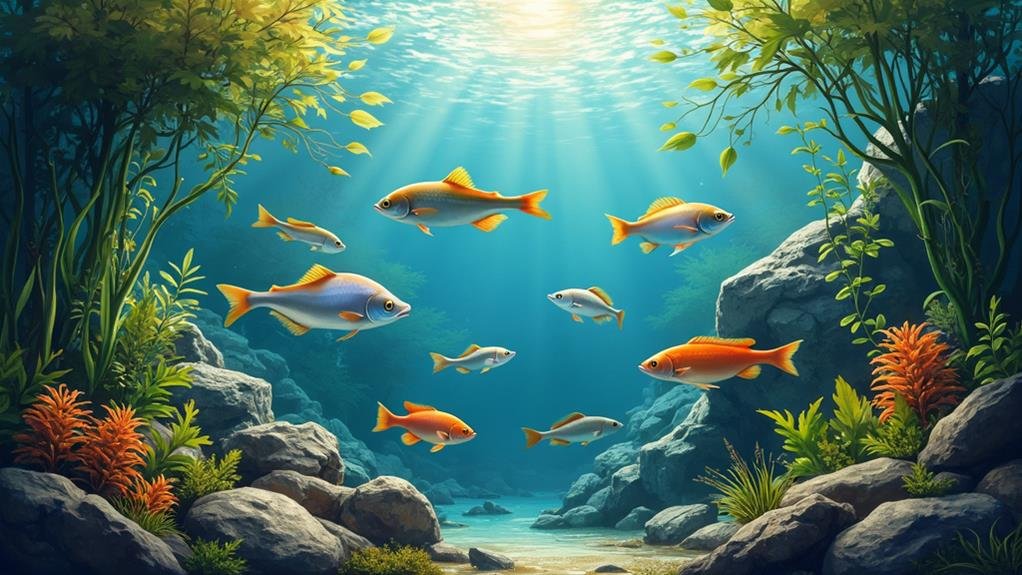 aquatic life in rivers